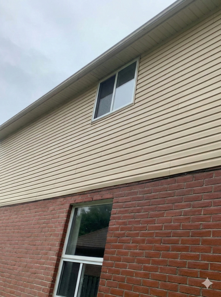 Professional siding cleaning completed on a Masonville London Ontario home by Core Exteriors — fully WSIB compliant